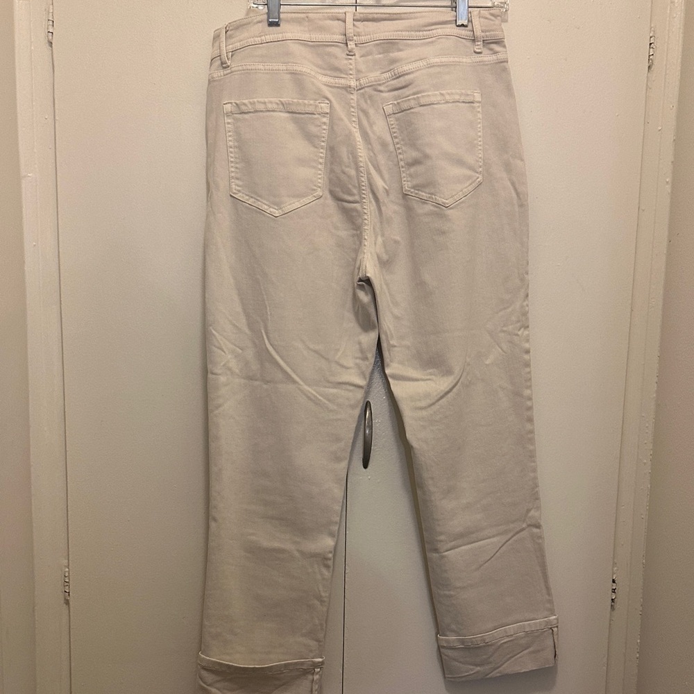 J. Jill High-Rise Cream Denim Jeans - Picture 8 of 12